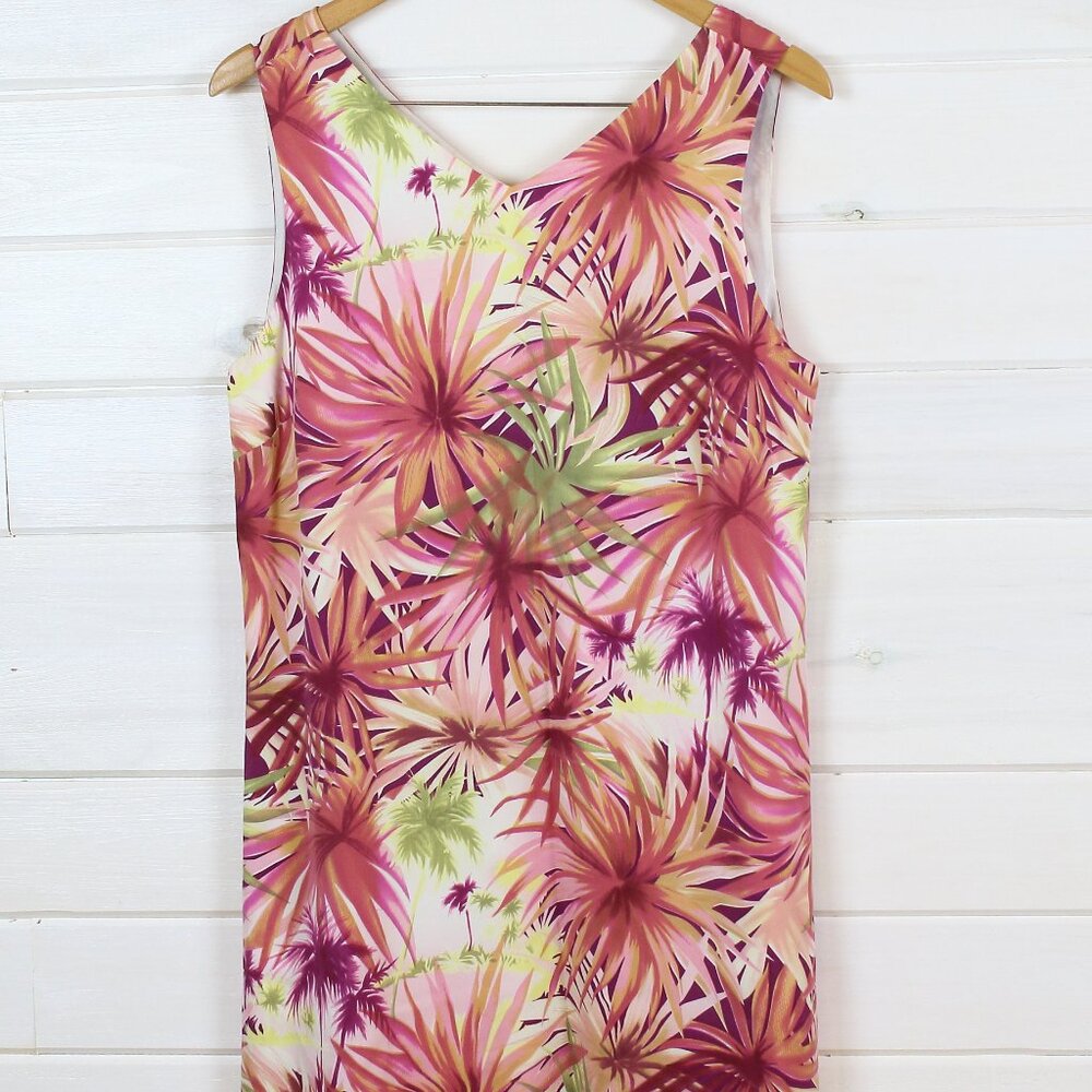Tommy Bahama Pink Palm Silk Dress
